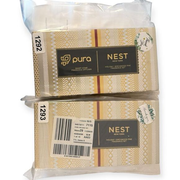 Pura Diffusor w/Nest Holiday and Birchwood Pine Bottles New In Box Gift Set - Picture 10 of 10